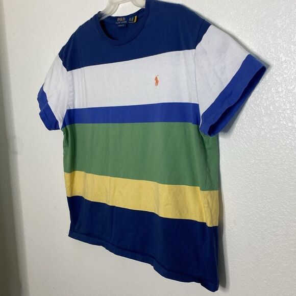 POLO Ralph Lauren Men’s Classic Fit Striped Multi Colored T Shirt Size XL - Picture 2 of 4